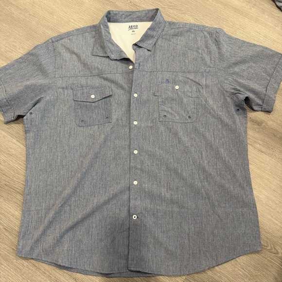 Izod Other - Izod Casual Button Down Shirt in Blue